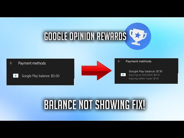 Google Opinions Rewards Payout/Balance Not Showing In Google Play (Fixed)