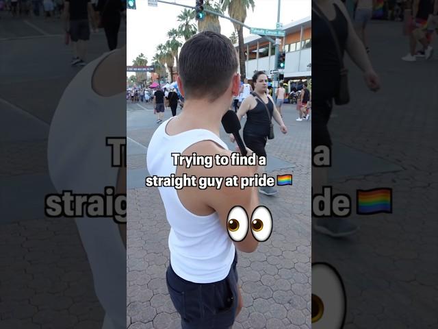 finding a straight guy at pride ️‍