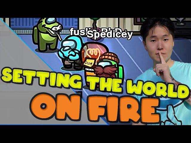 Toast is setting the World on FIRE| Among Us ft. Jacksepticey, Valkyrae, Sykkuno