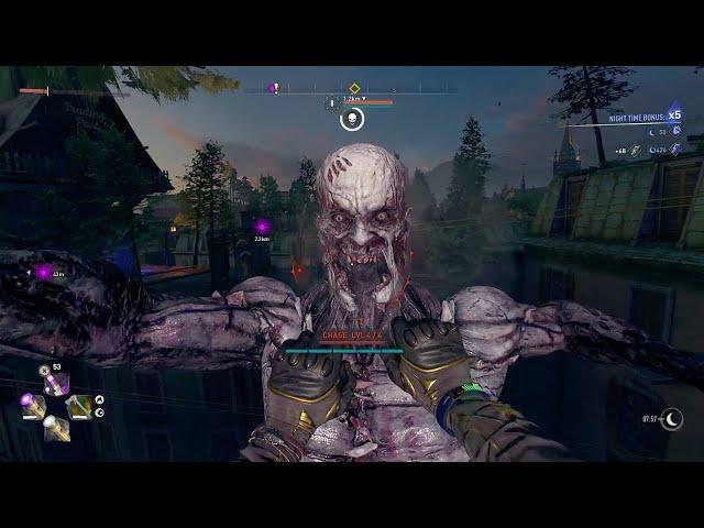 Dying Light 2 Night Chase Level 4 Gameplay | Surviving The Full Night | Hard Difficulty