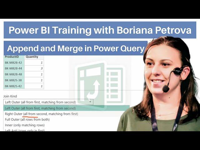 Append and Merge - Power BI Training with Boriana Petrova