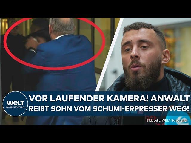 SCHUMI-PROZESS: Eklat vor laufender Kamera! Zu viel ausgeplaudert! Anwalt reißt Sohn aus Interview