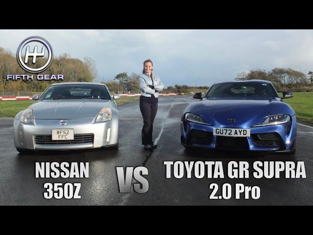 Nissan 350Z vs Toyota GR Supra 2.0 Pro - Shootout OLD VS NEW | Fifth Gear