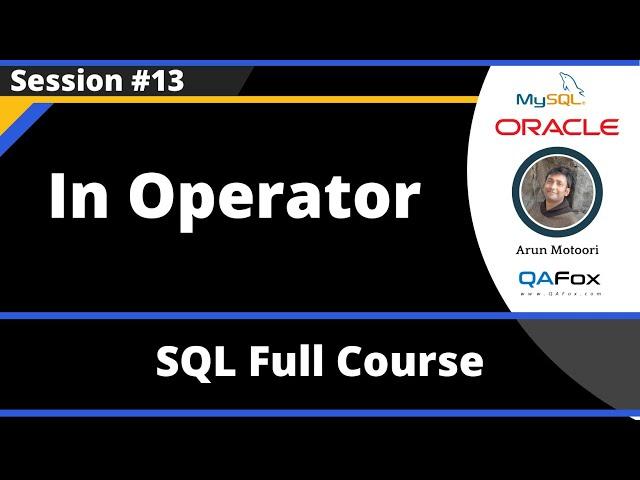 SQL - Part 13 - In Operator