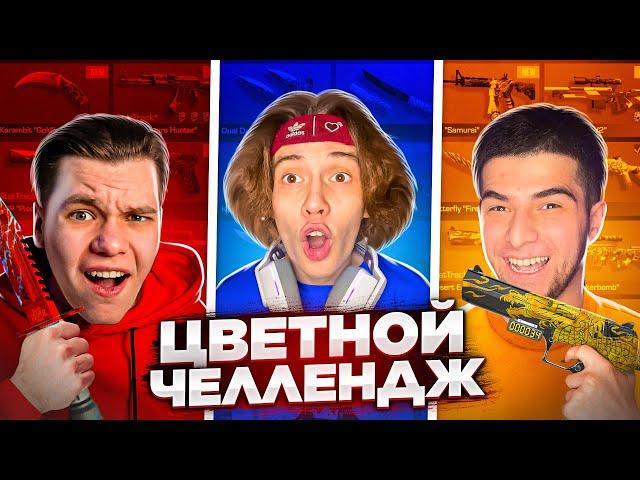 У КОГО ЛУЧШЕ ИНВЕНТАРЬ ПО ЦВЕТУ В STANDOFF 2? ЦВЕТНОЙ ЧЕЛЛЕНДЖ ft. GentlemaN, NAVI ТРЕНЕР