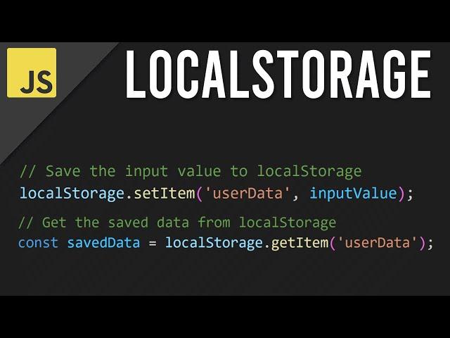 Saving User Data on the Frontend with JavaScript