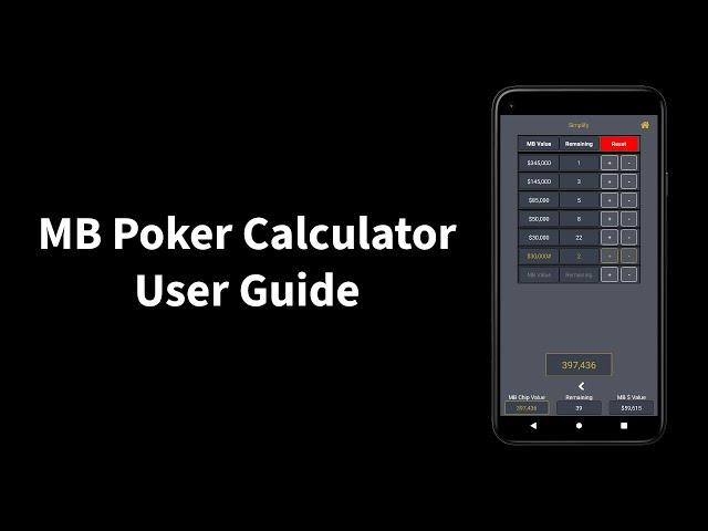 Mystery Bounties Solved - Getting started with the MB Poker Calculator app