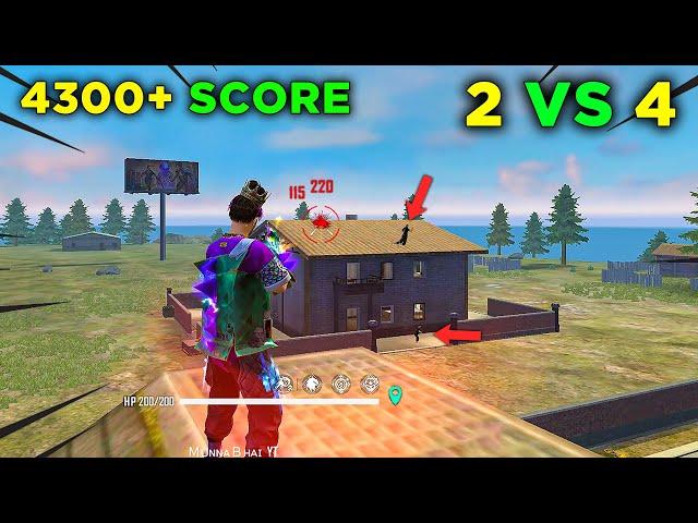 Rank Score 4300+ Pro Lobby Duo Vs Squad Ajjubhai and Munnabhai Op Gameplay - Garena Free Fire