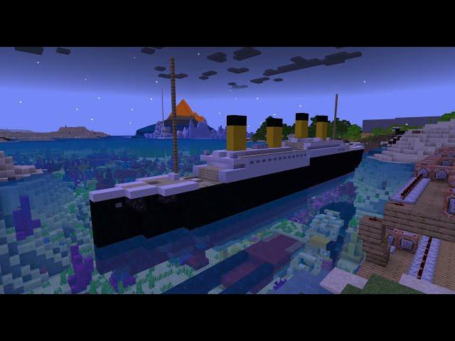 Minecraft titanic model sinking using commands