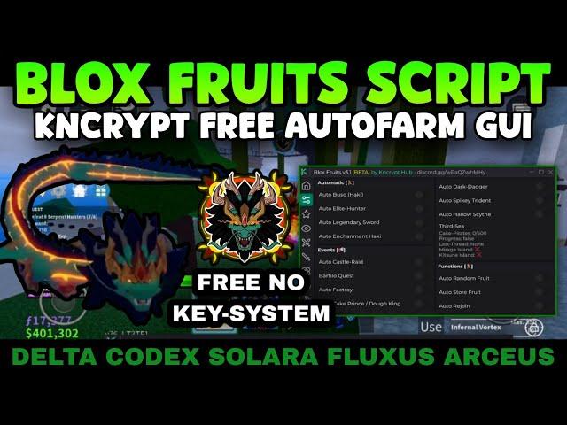 BLOX FRUITS Script Pastebin | Kncrypt-Hub Level-Up Fast | Smooth FARM | Avoid Admin Free No Key's