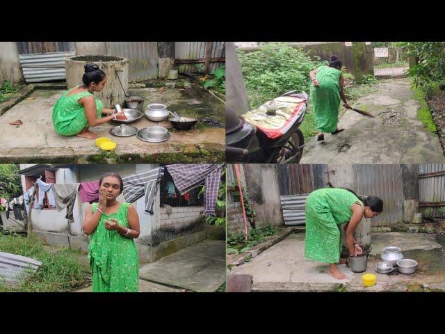 Indian housewife morning cleaning vlog village life cleaning vlog desi village life cleaning vlog