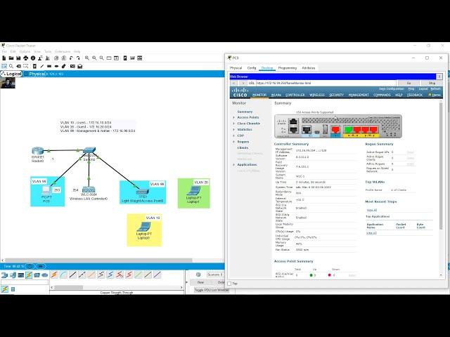 Configure Cisco 3504 Wireless LAN Controller (WLC) with VLANs