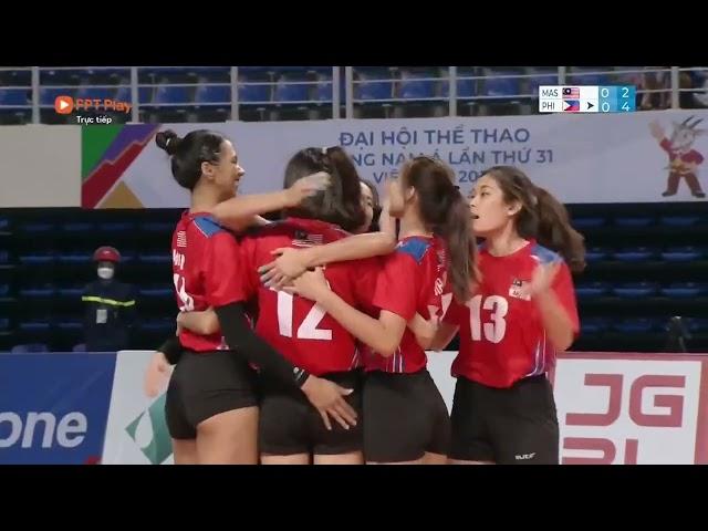 Philippines Vs. Malaysia Women's Volleyball Full Game |  SEA Games 2021 (2022)