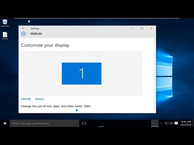 How To Change Display DPI Scaling In Windows 10