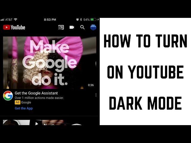 How to Turn On YouTube Dark Mode