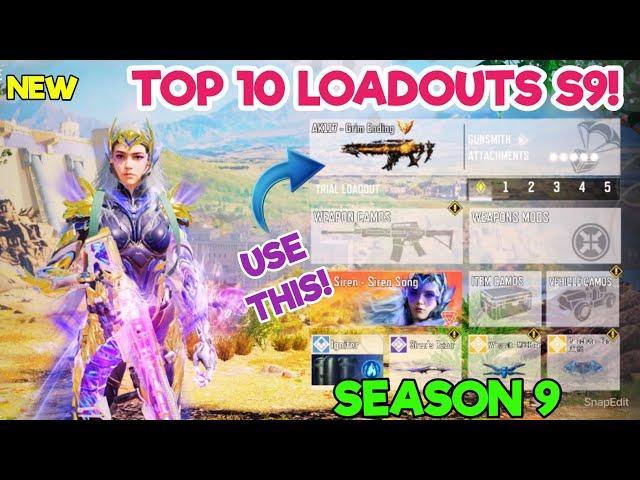 TOP 10 LOADOUTS in "SEASON 9" of Cod Mobile! | codm br best gunsmith | codm br best guns | codm br