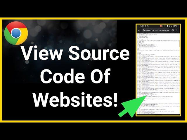 How To View Source Code Of Any Website On Android