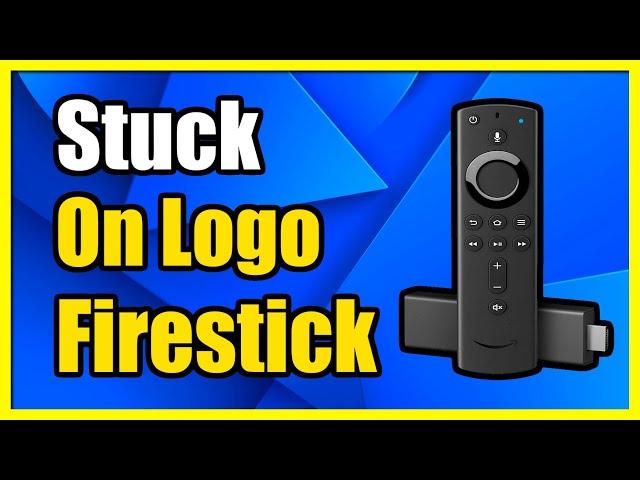 How to fix firestick stuck on fire tv logo (Easy Tutorial)