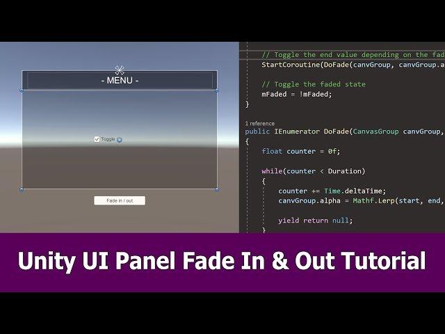 Unity UI Panel Fade Tutorial