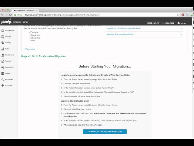 Pixafy Instant - One Click Magento Go Migration