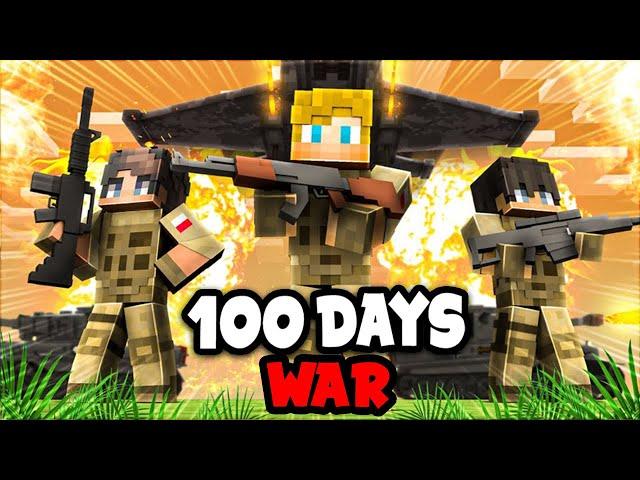 I Spent 100 Days on a WAR SMP SERVER in Minecraft... This is What Happened...