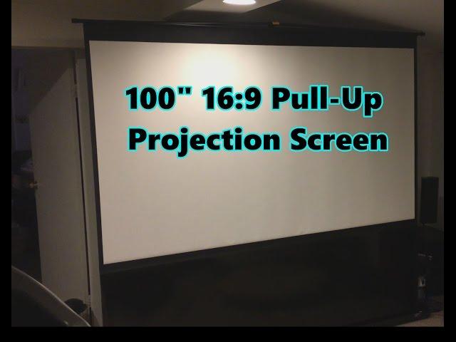 Elite Screens ezCinema Plus 100-inch Pull Up Portable Projection Screen - Model: F100XWH1