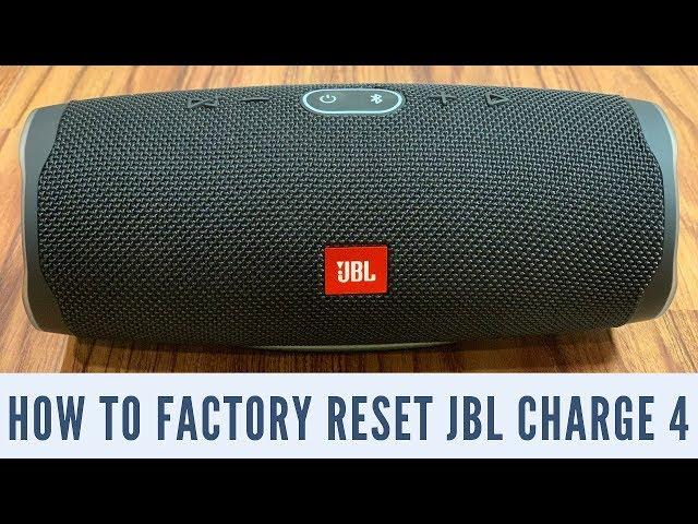 How to Factory Reset JBL Charge 4 Bluetooth Speaker