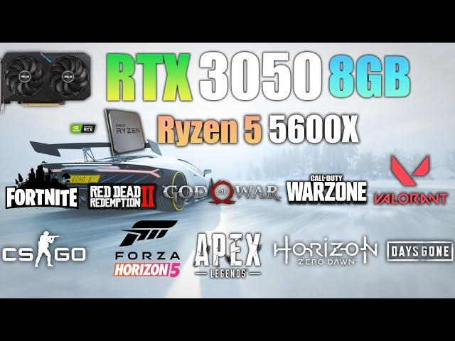 RTX 3050 8GB + Ryzen 5 5600X : Test in 14 Games - RTX 3050 Gaming