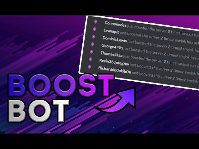 NEW FREE Server Boosting Bot is Insane 2024 | How To Use It