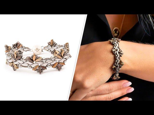 StormDuo Fan Bracelet - DIY Jewelry Making Tutorial by PotomacBeads