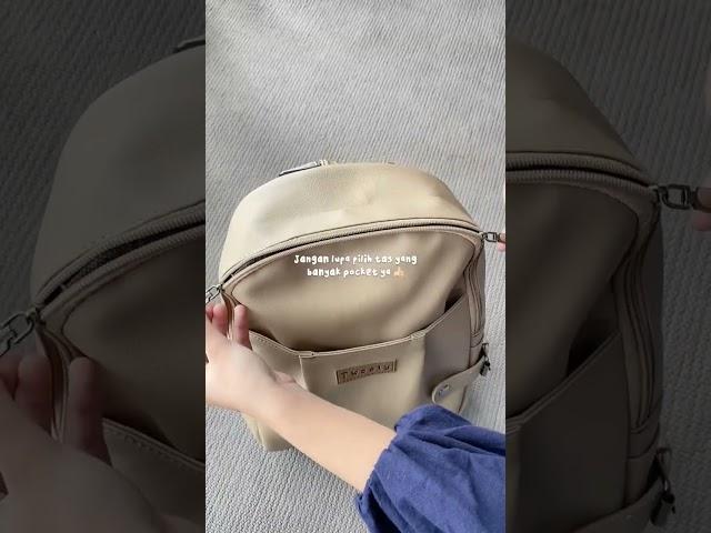 Racun Shopee Haul Tas Ransel Sekolah Wanita Backpack Simple Tiktok Haul Tas Gendong Simple Murah