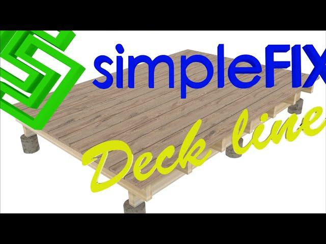 System ukrytego montażu desek tarasowych Simplefix deck line instrukcja