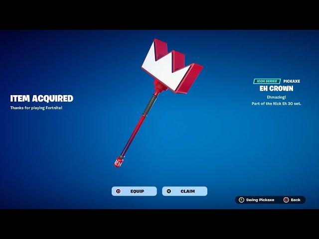 How To Get Eh Crown Pickaxe NOW FREE In Fortnite (Unlocked Eh Crown)