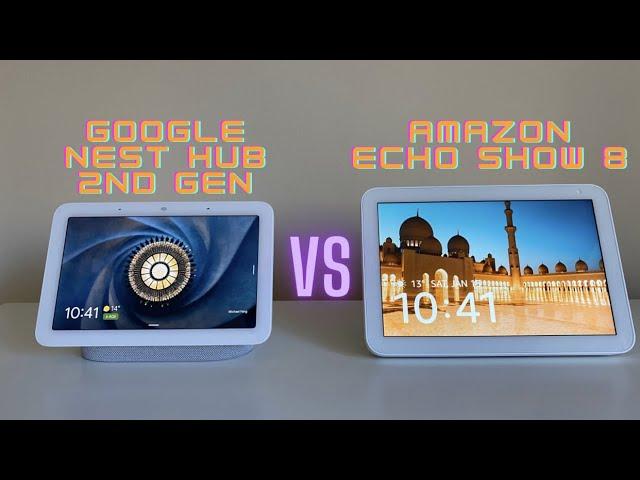 Google Nest Hub 2nd gen vs Amazon Echo Show 8 Comparison: Which is the best smart display?