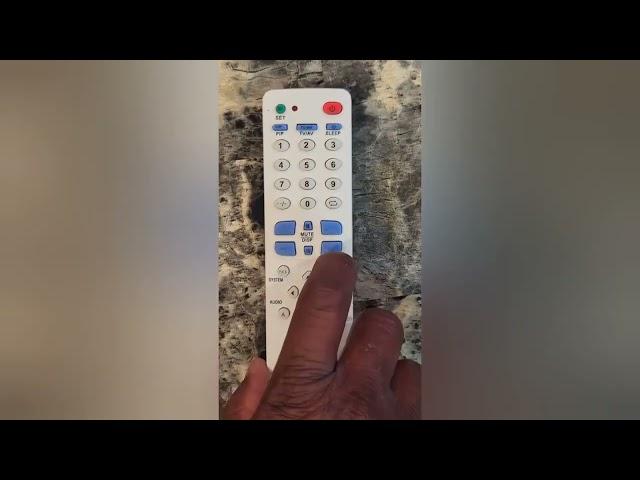 How to set Family Maid universal remote control 32037 step by step.