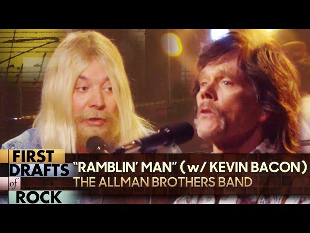 First Drafts of Rock: “Ramblin’ Man” by The Allman Brothers Band (w/ Kevin Bacon) | The Tonight Show