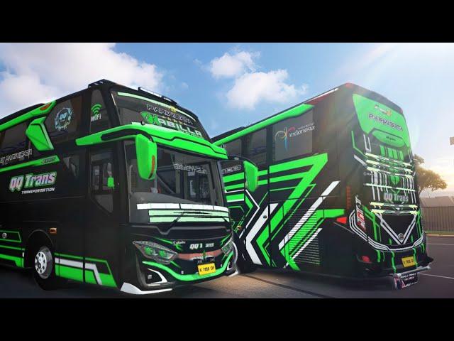 SHARE!! LIVERY QQ TRANS "NABILA" SRIKANDI ROMBAK JB3 MN X RPC | BUSSID