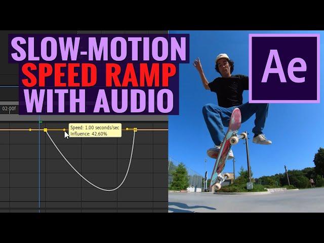 How To Slow Motion Speed Ramp With Sound In After Effects CC