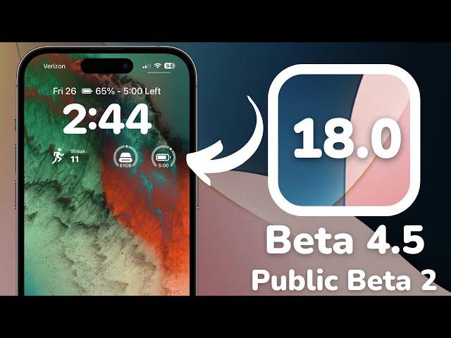 iOS 18 Beta 4.5 - What's new?