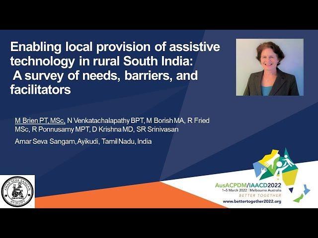 Enabling local provision of assistive technology in rural South India