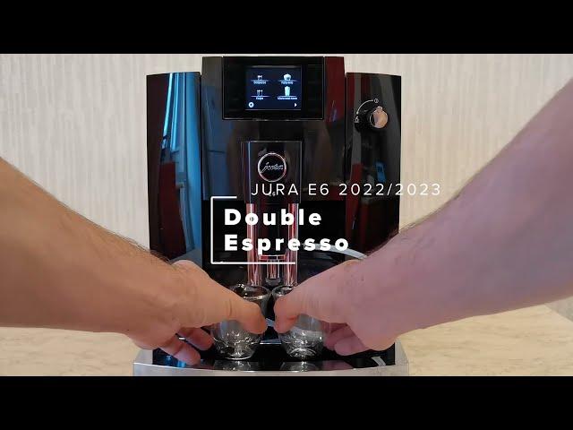 Jura E6 EC (2022/2023): Double Espresso Recipe