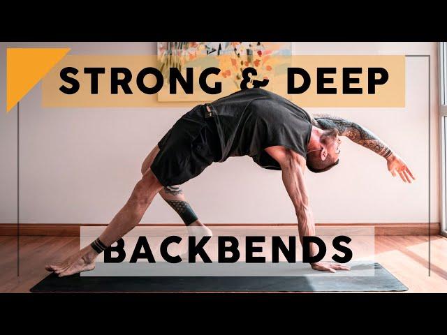 Strong & Deep Backbend Vinyasa | Breathe and Flow Yoga