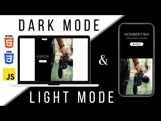 How to create a Dark Mode switch using CSS and JavaScript