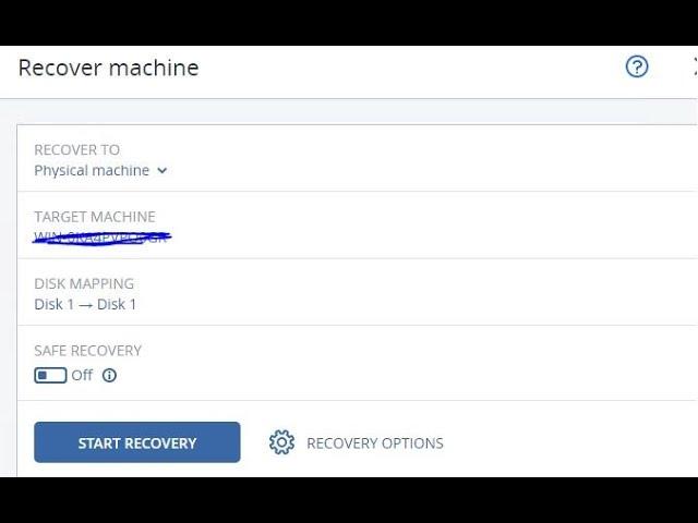 How to recover Entire Machine from Acronis Backup