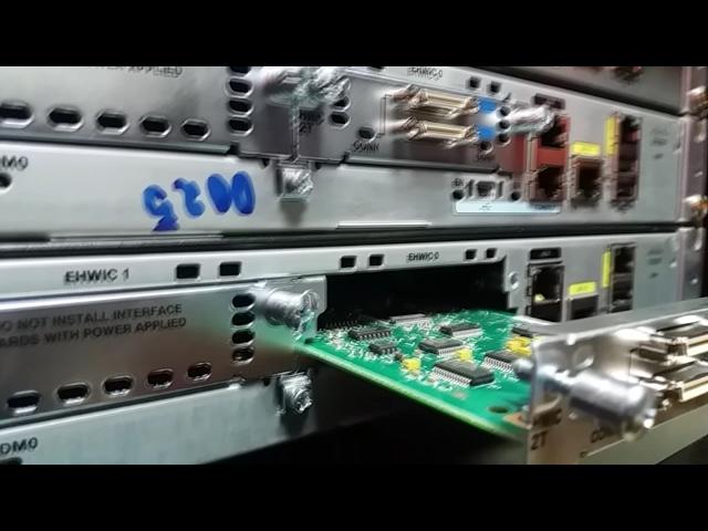 HWIC-2T Installation - Serial High-Speed WAN Interface Cards