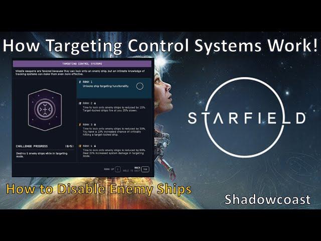 How Targeting Control Systems Perk Works in Starfield! How to Target Components on Enemy Ships!