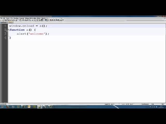 JavaScript Tutorial 14 - window onload