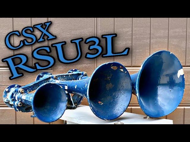 CSX Leslie RSU3L (Parsippany) Real Train Horn