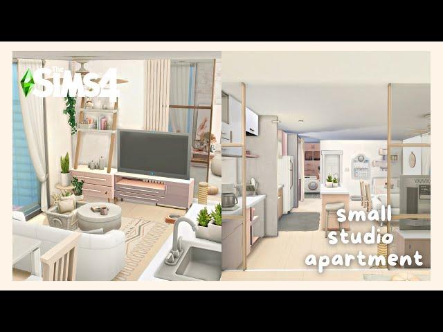 Small Studio Apartment | 1310 21 Chic Street  | Stop Motion Build | The Sims 4 | No CC