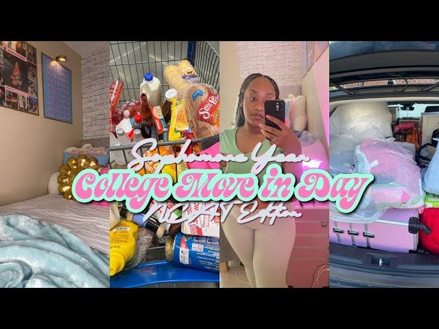 HBCU COLLEGE MOVE IN DAY VLOG| SOPHOMORE YEAR| NCAT EDITION| Queen'Aria Ziya